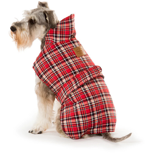 Hamish McBeth All Weather Dog Coat Red Tartan 35cm