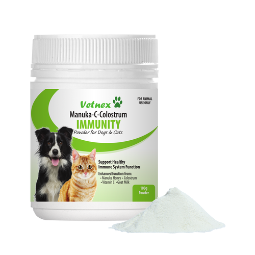 VETNEX MANUKA C COLOSTRUM IMMUNITY Powder FOR DOGs & CATs 