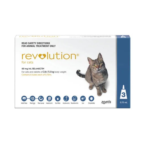 Revolution Cat Blue 2.6-7.5kg [ Size:3 Pack ]